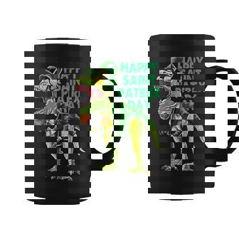 Happy Saint Patrex Day Leprechaun Dinosaur St Patricks Day Coffee Mug - Seseable