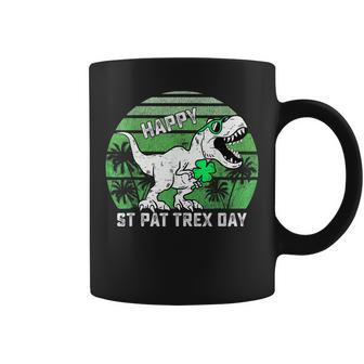 Happy St Pat T Rex Day Shamrock Dinosaur St Patricks Day Coffee Mug - Seseable
