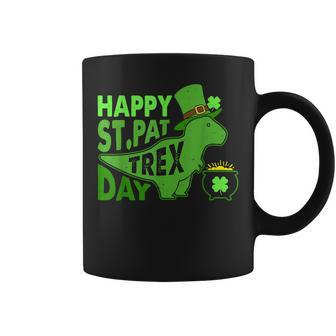 Happy St Pat T Rex Day T Dinosaur St Patricks Day Coffee Mug - Seseable