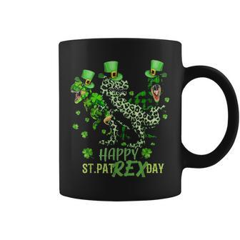 Happy St Patrex Day T Rex Lover Funny St Patricks Day Coffee Mug - Seseable