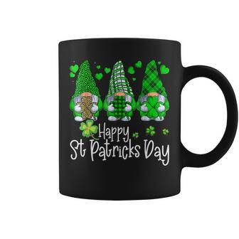 Happy St Patricks Day Cute Gnomes Lucky Heart Shamrock Irish Coffee Mug - Seseable