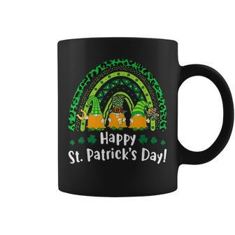 Happy St Patricks Day Rainbow Lucky Leopard Shamrock Coffee Mug - Seseable