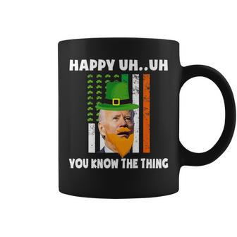 Happy Uh You Know The Thing Confused Biden St Patricks Day Coffee Mug - Seseable