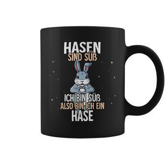 Hasen sind süß Tassen, Lustiges Hase Motiv für Tierfreunde - Seseable