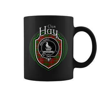 Hay Clan Crest | Scottish Clan Hay Family Crest Badge Coffee Mug - Seseable
