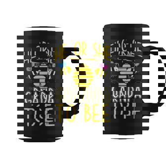 He Or She Grandpa To Bee Gender Reveal Cute Family Matching Coffee Mug | Mazezy