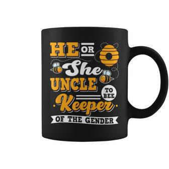 He Or She Uncle To Bee Keeper Of The Gender Coffee Mug | Mazezy