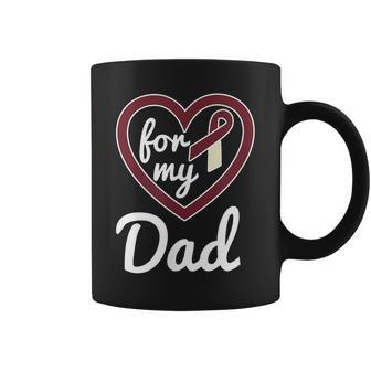 Head And Neck Cancer Dad Ribbon Awareness Products Coffee Mug | Mazezy