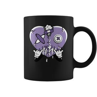 Heart Dripping Streetwear Low Pure Violet 11S Matching Coffee Mug | Mazezy
