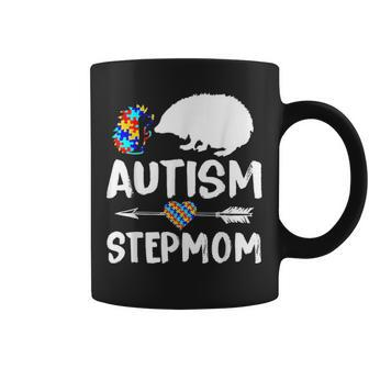 Hedgehog Autism Step Mom Love Autism Awareness Coffee Mug - Seseable
