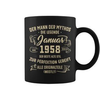 Herren Der Mann Mythos Die Legend Januar 1958 65 Geburtstag Tassen - Seseable