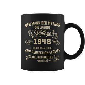 Herren Vintage Der Mann Mythos Die Legende 1948 75 Geburtstag Tassen - Seseable