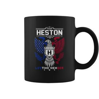 Heston Name - Heston Eagle Lifetime Member Coffee Mug - Seseable