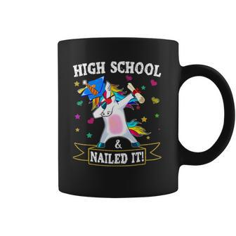 High School Nailed It Dabbing Unicorn Class Of 2021 Graduate Coffee Mug - Thegiftio UK
