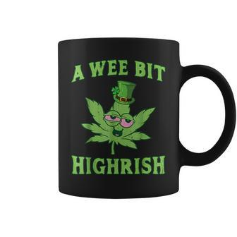 Highrish Funny 420 Weed Marijuana For St Patricks Day 2023 Coffee Mug - Seseable