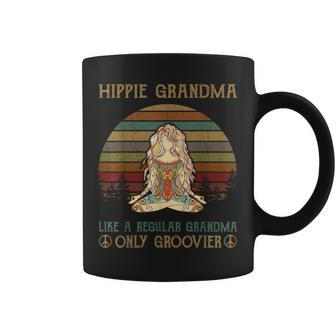 Hippie Grandma Like A Regular Grandma Vintage Coffee Mug | Mazezy