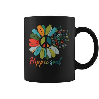 Hippie Soul Daisy Flower Peace Sign Best Gift Coffee Mug - Thegiftio UK