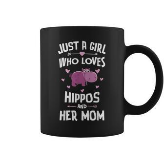 Hippos And Her Mom Gifts For Girls Women Coffee Mug - Seseable
