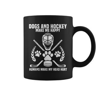 Hockey Makes Me Ice Hockey Happy Player Gift Penalty Box Coffee Mug - Seseable