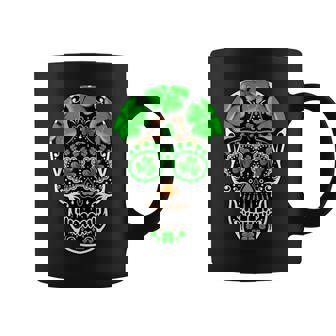 Holiday Sugar Skull Shirt Mexican Holiday Skull Shirt Coffee Mug | Mazezy