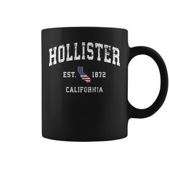 Hollister California Vintage State Usa Flag Athletic Style Coffee Mug | Mazezy