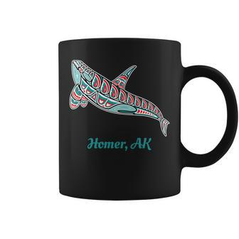 Homer Alaska Upward Orca Killer Whale Native American Coffee Mug | Mazezy