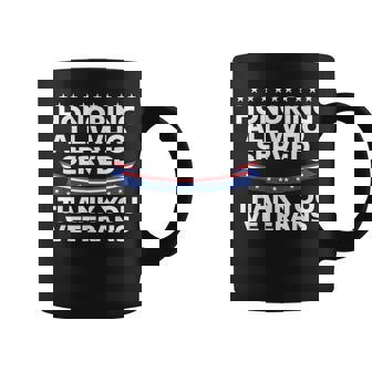 Honoring All Who Served Thank You Veterans Veteran V3 Coffee Mug - Seseable