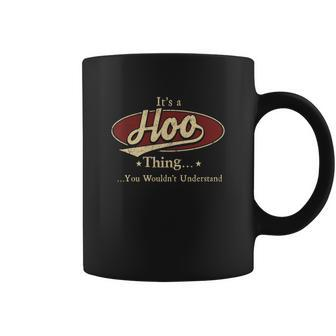 Hoo Name Hoo Family Name Crest Coffee Mug - Seseable