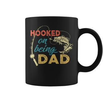 Hooked On Being A Dad Fishing Dad Father_S Day Coffee Mug | Mazezy