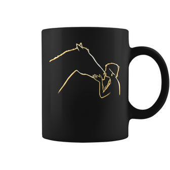 Horse And Girl Horseback Riding Gift Coffee Mug | Mazezy
