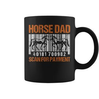 Horse Dad Scan For Payment Birthday Fathers Day Gift Coffee Mug | Mazezy