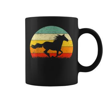 Horse Riding Western Rodeo Vintage Distressed Retro Style Coffee Mug | Mazezy
