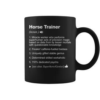 Horse Trainer Definition Meaning Funny Coffee Mug | Mazezy