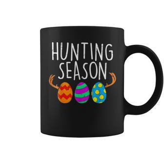 Hunting Season Eggs Deer Funny Easter Day Egg Hunt Hunter 2023 Gift Coffee Mug | Mazezy UK