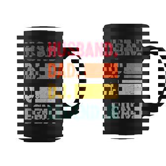 Husband Dad Dj Legend Funny Dj Disc Music Lover Coffee Mug - Thegiftio