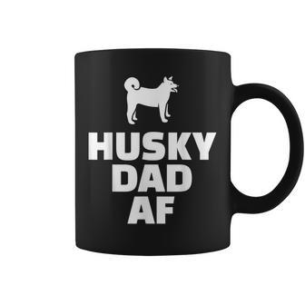 Husky Dad Af Funny Husky Dad Coffee Mug | Mazezy