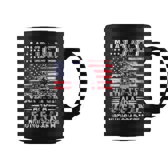 I Am A Dad A Godfather And A Veteran Usa Flag Fathers Day Coffee Mug - Thegiftio UK