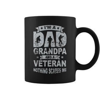 I Am A Dad Grandpa & Veterans Funny Dad Veterans Day Coffee Mug - Seseable