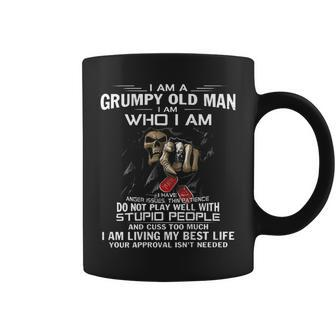 I Am A Grumpy Old Man I Am Who I Am I Have Anger Issues Coffee Mug | Mazezy