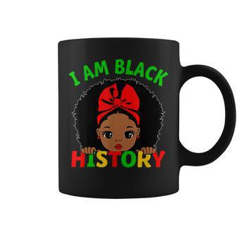 I Am Black History Cute Girl Strong African Queen Girl Pride Coffee Mug - Seseable
