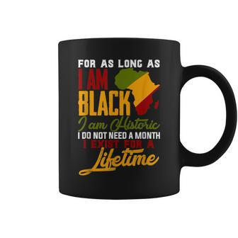 I Am Black History Lifetime Cool Black History Month Pride V2 Coffee Mug - Thegiftio