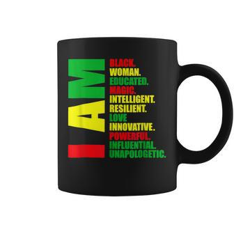 I Am Black Woman Educated Melanin Black History Month V3 Coffee Mug - Seseable