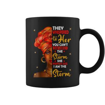 I Am The Storm Queen Melanin African Black History Month Coffee Mug - Seseable