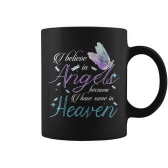 I Believe In Angels Because I Have Some In Heaven Mom & Dad Coffee Mug - Seseable