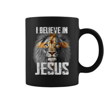 I Believe In Jesus Lion Christian God Coffee Mug - Seseable