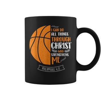 I Can Do All Things Through Christ - Basketball Player Ball Coffee Mug - Seseable
