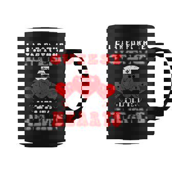 I Care For The Cutest Little Hearts Groovy Nurse Valentines V2 Coffee Mug | Seseable CA