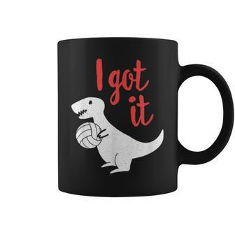 I Got It Volleyball Cute T Rex Dinosaur Mom Dad Coffee Mug - Seseable