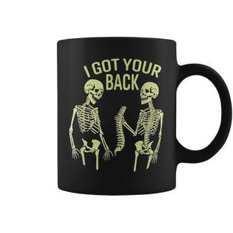 I Got Your Back Halloween Skeleton Skull Sarcastic Coffee Mug | Mazezy
