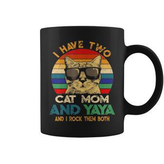 I Have Two Titles Cat Mom And Yaya Best Cat Mom Ever Coffee Mug - Seseable